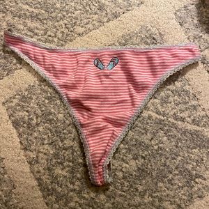 Pink Stripped Thong